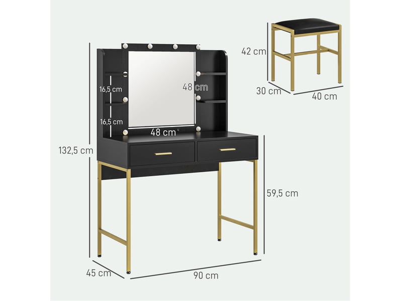 Hallowood Bewdley Console Étroite Noire – Table D’Entrée Métal 120 Cm Avec 2 Étagères, Style Moderne Minimaliste