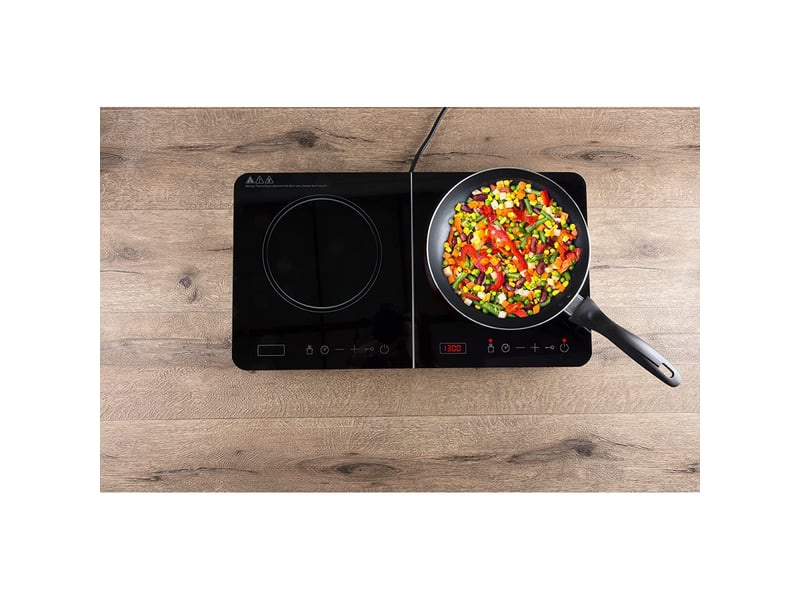 Alpina Poêle Wok 20 Cm Induction Avec Manche Bois - Cuisson Saine Et Pratique