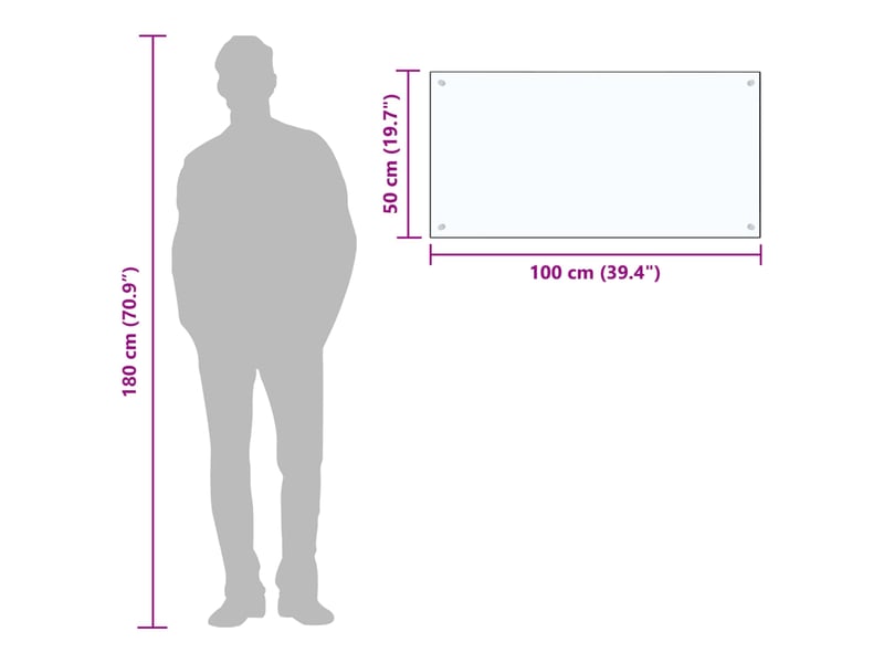 Crédence De Cuisine En Verre Trempé Transparent 100x50 Cm - Protection Anti-Éclaboussures Dosseret Hotte Élégant Et Résistant