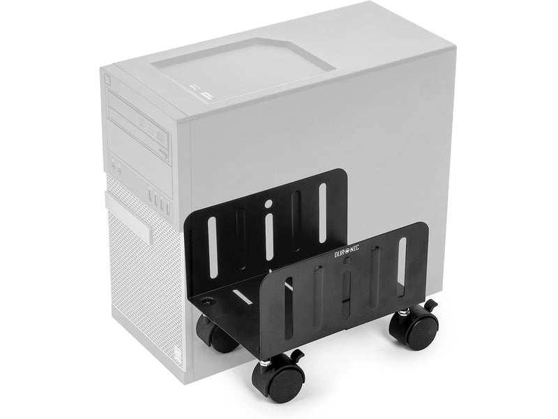 Gacqpli Support PC Tour à Roulettes Réglable - Rehausseur Bureau Pour Ordinateur Imprimante