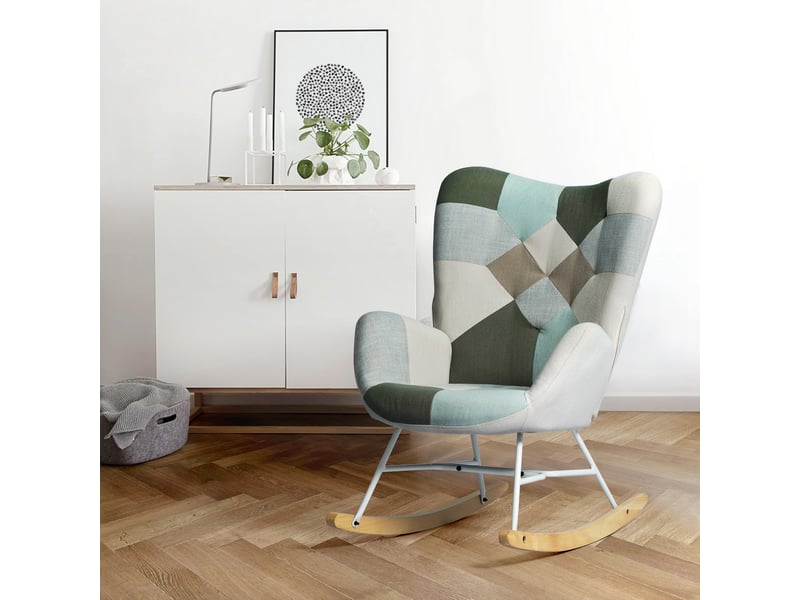 Fauteuil à bascule allaitement scandinave rocking chaise loisir et