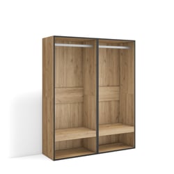 Garde-Robe Couloir Chêne Sonoma 55x25x189 Cm – Armoire Étroite 5 Compartiments, Rangement Gain De Place Idéal Entrée
