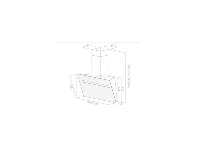 Hotte Tiroir Elica Elite 14 Lux 90 Cm - Débit 304 M3/h, Aspiration Périmétrale, éclairage LED, Acier Inox - 2