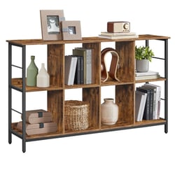 Armoire Pour Lave-linge Viktor – 2 Pièces Avec étagère, Couleur Anthracite/chêne Doré