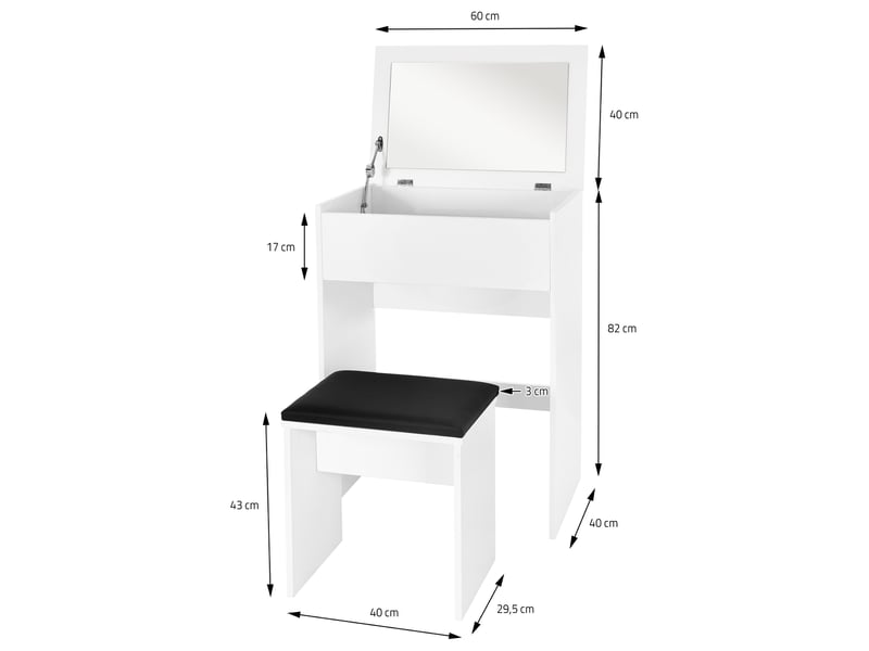 Coiffeuse LED LIANWANG Avec Miroir Et Tabouret - 10 Lumières Réglables, 6 Tiroirs, Design Moderne Blanc - Parfaite Pour Maquillage Et Rangement