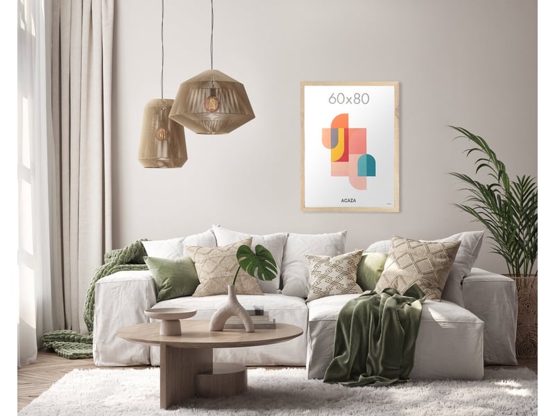Cadre Photo Mural En Bois MDF - Système De Barre "Rio" - Tailles Et Couleurs Au Choix - Fabriqué En Allemagne