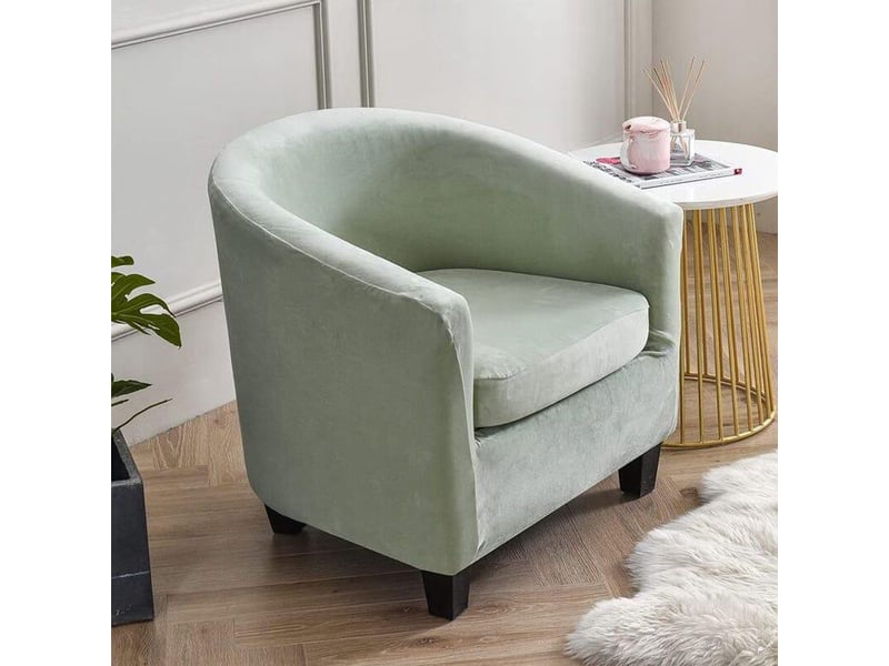 Housse De Fauteuil Club Extensible AQIGR - 2 Pièces Avec Housse De Coussin - Protection Et Style Pour Salon