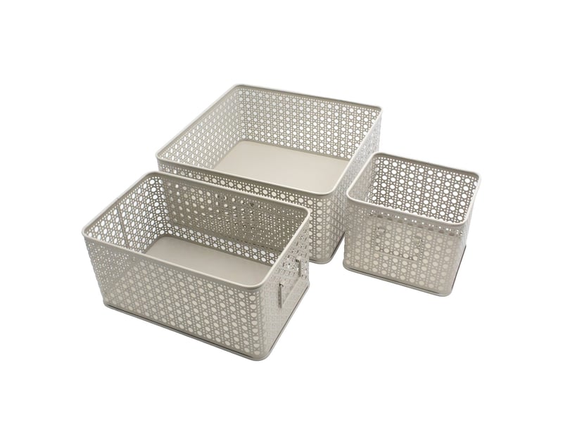 Lot De 2 Bacs De Congélation En Fil Métallique - Panier Rangement Congélateur 45x24.5x20 Cm, Organisateur Viande Et Aliments - 5