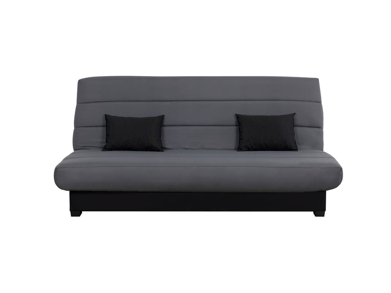 Canapé Lit 3 Places Capitonné DecoInParis KEDY - Gris, 180x80cm (assise), Se Transforme En Lit 180x93cm - 6