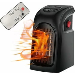 Chauffage Enfichable 500 W, Mini Réchauffeur D'air à Prise électrique Fainfun, Radiateur Mural Avec Telecommande