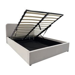 Lit Double En Pin Massif Extra Haut 140x200 Cm | Avec 3 Tiroirs De Rangement | Hauteur Bord 45 Cm | Idéal Pour Personnes âgées Ou Mobilité Réduite