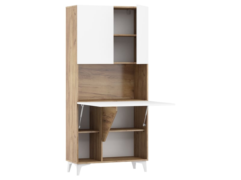 Buffet En Bois Avec étagères Escamotables Commode En Bois Avec Portes