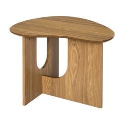 Table D'Appoint 3 Niveaux Avec Station Charge - Bout De Canapé Marron Rustique + Rangement & Multiprise