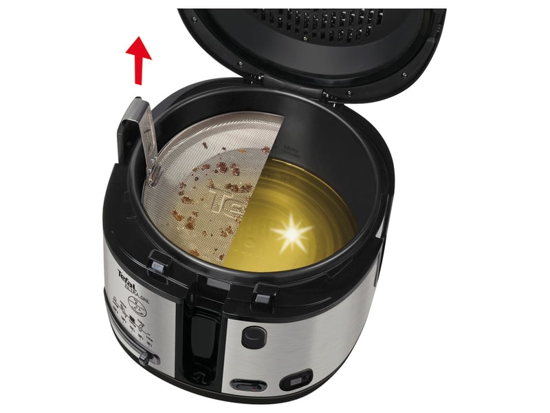 Tefal FF175D71 Fritteuse – 2,1 Liter Fassungsvermögen, Edelstahl-Gehäuse, Buntes Design, Für Knusprige Pommes & Snacks
