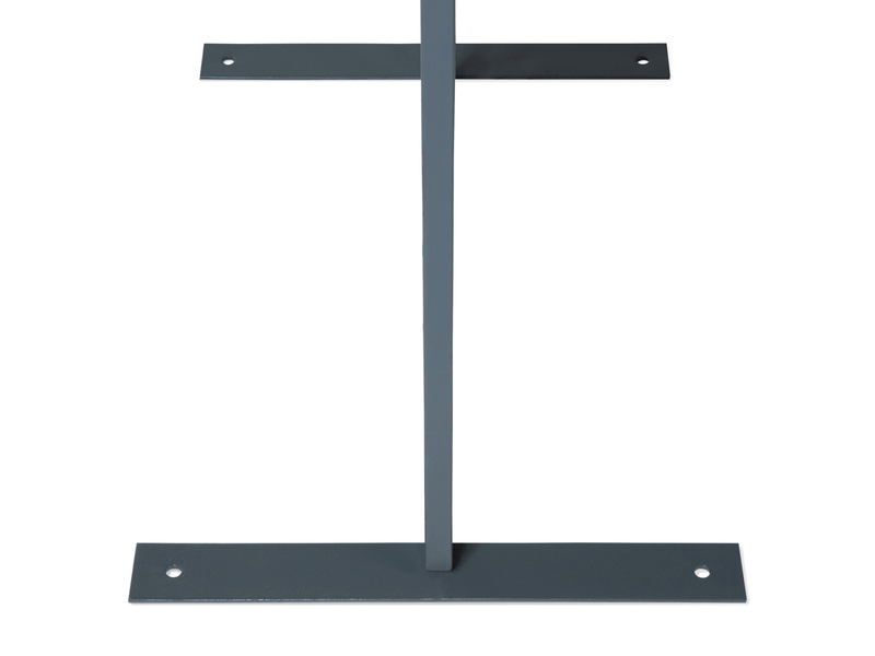Panneau Décoratif Universel IDMarket Flower 150x50 Cm Gris - Métal Ajouré, 4 Fixations, Idéal Terrasse, Jardin, Mur