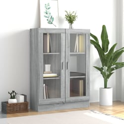 Vitrine En Verre Avec 4 étagères Et éclairage LED - 36.5x42.5x164 Cm, Serrure, Blanc/noir