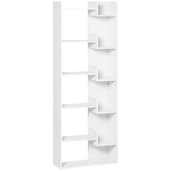 Séparateur De Pièce / Bibliothèque Levio Blanc - 3 Étagères - 70x97x24 Cm - MDF - Vicco - Neuf