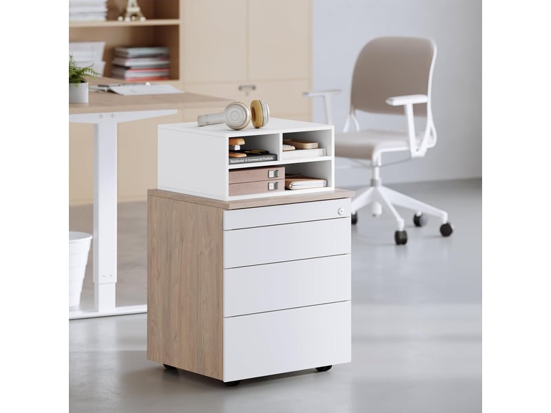 Support Imprimante EasyPAG 3 Compartiments - Étagère Bureau Pour