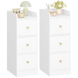 SoBuy Table de Chevet Étroite Lot de 2 Table d'Appoint Fine avec Tiroir SoBuy Table de Chevet Étroite Lot de 2 Table d'Appoint Fine avec Tiroir