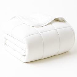 Couette 200x200 Cm Grand Froid - Garnissage 700 GSM Fibre Creuse, Anti-acarien, Lavable Machine, Blanc, Pour 1/2 Personnes