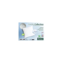 Lot De 2 Oreillers Sensation Duvet Premium Bleu Câlin - 65x65cm - Confort Souple à Ferme