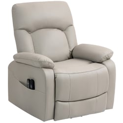 Fauteuil Releveur électrique Avec Massage Et Chaleur - Inclinaison 135°, Aide à La Verticalisation - Tissu éponge, Ports USB, Repose-pieds - 10