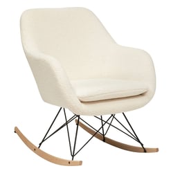 Atmosphera Fauteuil Neta En Rotin Et Coton Blanc - Fauteuil Design Confortable