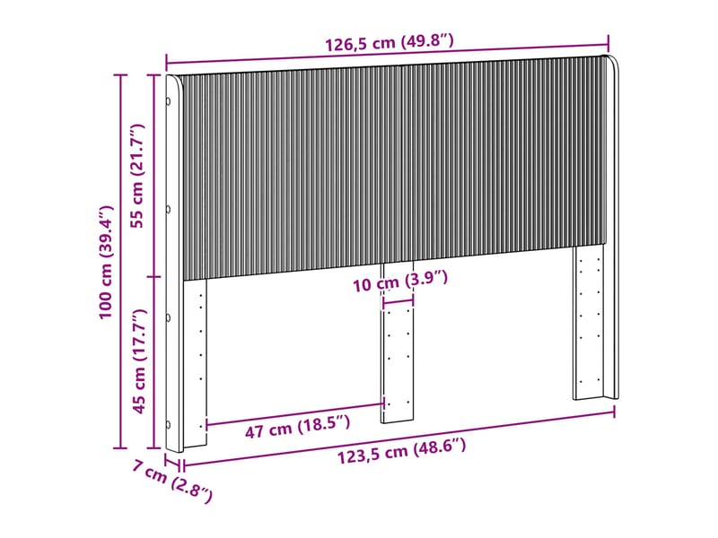 Tête De Lit Murale VidaXL 240 Cm – Style Béton Gris Moderne En Bois D'Ingénierie Pour Chambre Élégante
