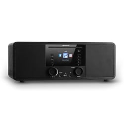 Micro-chaîne Vintage Roadstar - Radio DAB+/FM, CD, Bluetooth - Design Rétro En Bois - 12