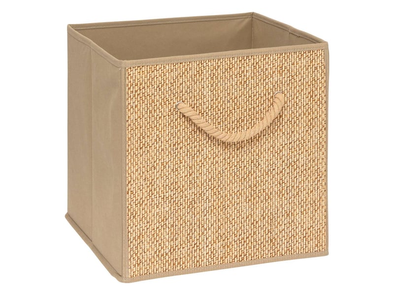 Scaffale Impilabile 1 Scomparto 5five – Effetto Legno Naturale, 34,5x33,5x51 Cm