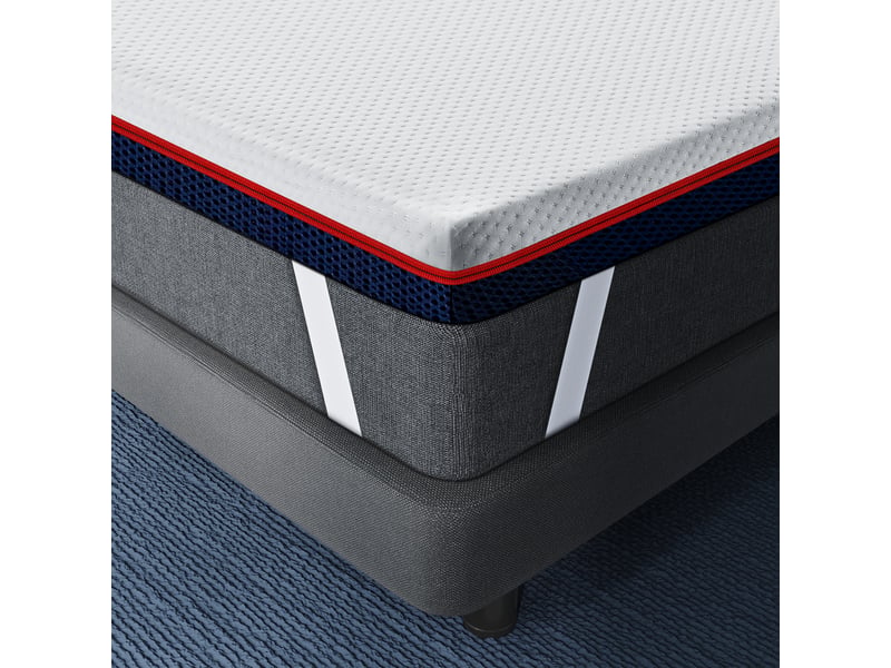 CATAVANA Surmatelas 140x200 Cm Mousse à Mémoire De Forme 4,5 Cm - 13 Zones De Soutien Ergonomique Amélioration Sommeil Profond