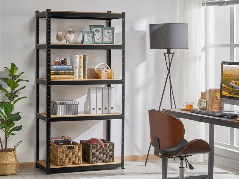 Étagère de Rangement à 5 Niveaux, Rayonnage Metallique, Capacité 875 KG