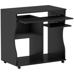 Bureau Industriel Avec Étagères AKTIVE Max Home – 100x52x120 Cm, 3 Étagères Latérales, Style Loft Moderne