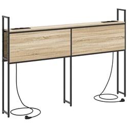 Tête De Lit Phoenix 160cm Avec Rangements | Design Industriel Bois/Noir - Chambre Moderne