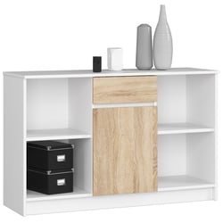 Commode 6 Tiroirs Boston Style Industriel - 115 Cm De Long, Bois Et Métal Noir | Rangement Spacieux Pour Chambre, Dressing - 11