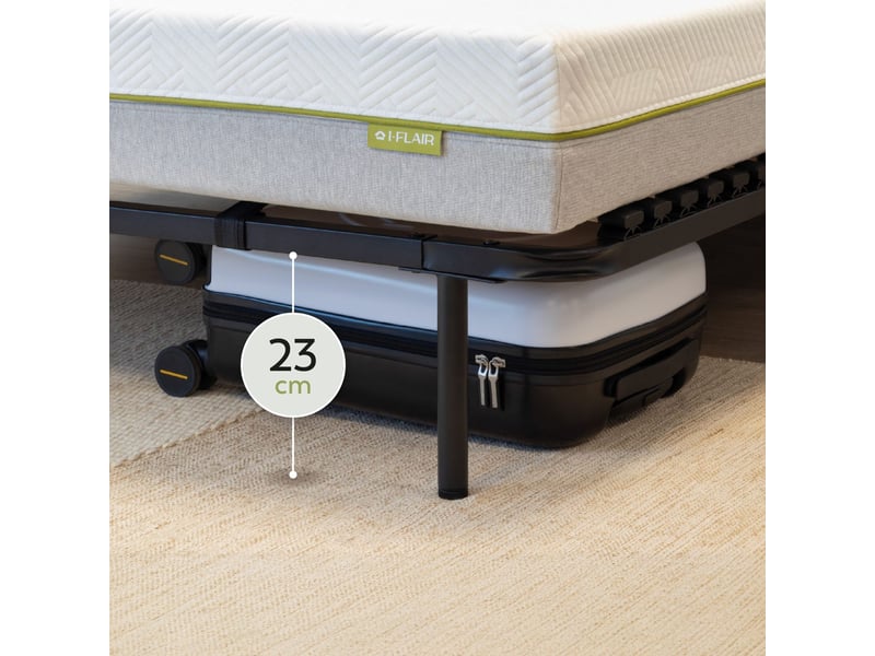 HOGAR24 ES Sommier à Lattes multilattes, régulation Lombaire Adaptable, Structure en Tube d'acier de 40 x 30 mm, Dimensions : 150 x 200 cm, Pieds Non Inclus