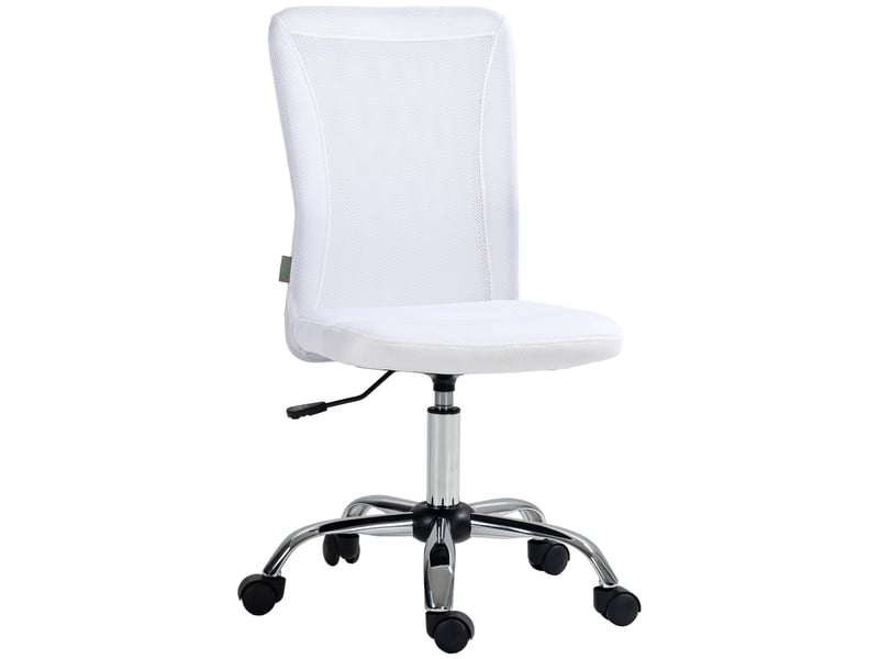 Chaise De Bureau Ergonomique Vinsetto Avec Repose-pieds - Dossier Maille, Hauteur Réglable 65,5-87 Cm, Pivotante, Charge 120 Kg, Noir