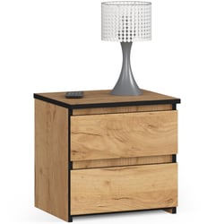 Table De Chevet Enfant Azur - 1 Porte Motif Bois Vert, Pieds En Pin, Anti-Basculement 34x23.5x52 Cm - 10