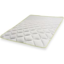 Surmatelas The White Stone - 140x190 Cm - Ouate Haute Densité 800 G/m² - Confort Hôtelier Et Sommeil Réparateur