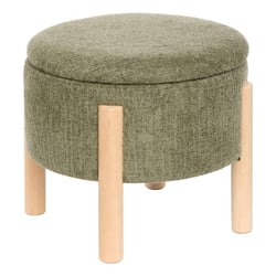 Pouf Jin Atmosphera Vert Cèdre - Siège D'Appoint Design Original