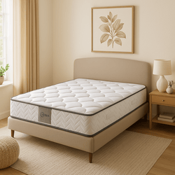 Matelas Moonia Bamboo Eco Fresh – 140x190 Cm – Viscosoft Haute Durabilité, Anti-Acariens, Mémoire De Forme, Écologique, 100% Antibactérien