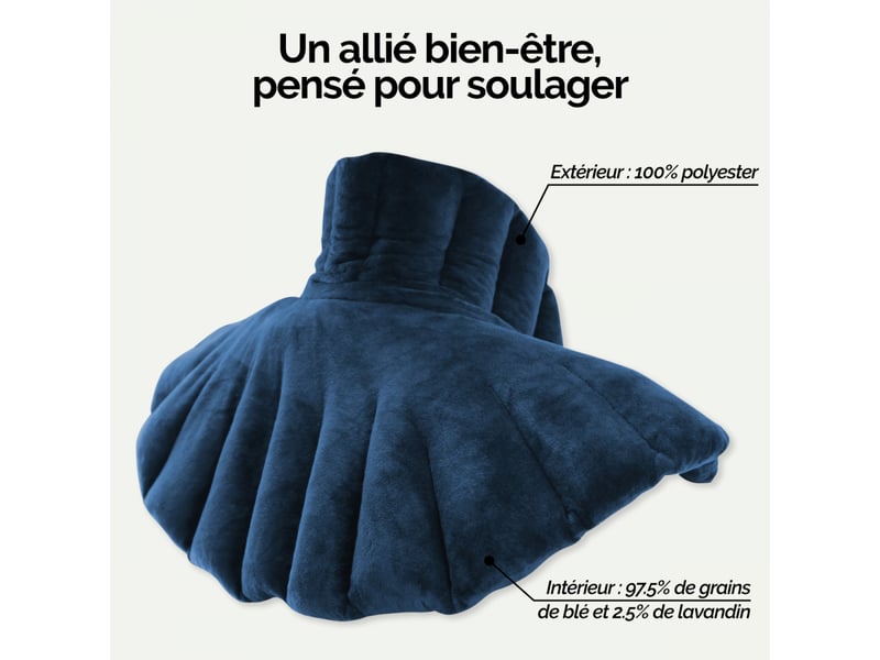 Coussin De Massage Pour Le Cou Et La Nuque - Couleur Au Choix (Bleu, Noir, Rouge) - Marque Out Of The Blue - Neuf