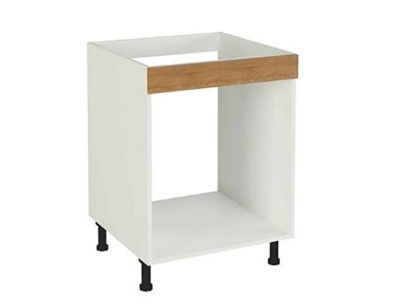 Meuble Bas Cuisine 1 Porte Blanc – 85x60x58 Cm, Porte Réversible, Pieds Réglables, Panneaux Mélaminés - 4
