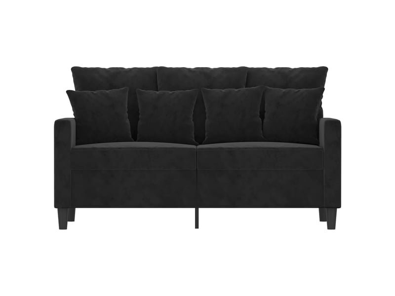 Drfeify Canapé à 2 places Noir 120 cm Tissu RE388 A348827