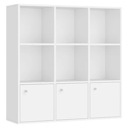 VASAGLE Bibliothèque Étagère 6 Niveaux Blanc LBC061WT - Meuble Rangement Salon Chambre Bureau